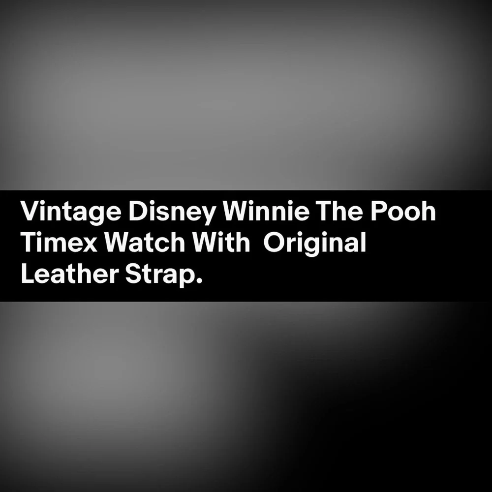 1990 Disney’s Winnie the Pooh Watch with Original Brown Leather Strap